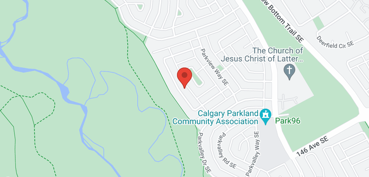 map of 340 Parkview Crescent SE